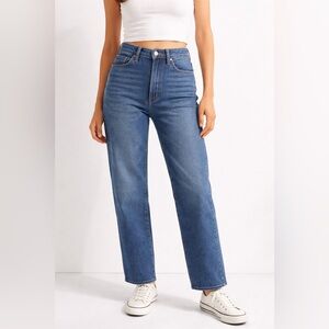 Madewell Classic Straight Jean Women’s Size 30 High Rise Blue Denim Fair Trade